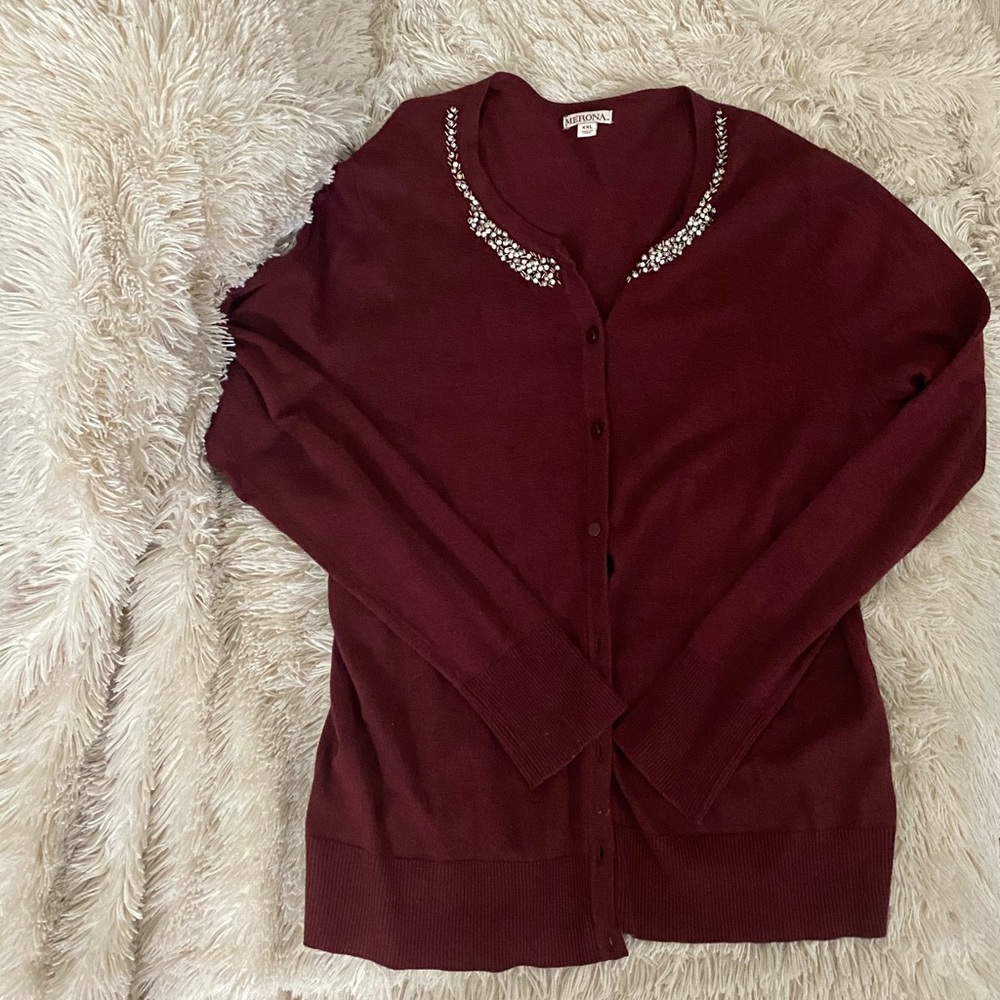 Merona Rhinestone Embellished Cardigan